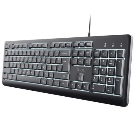 Trust Primo Teclado con Iluminación QWERTY Español Negro Trust Primo Teclado con Iluminación QWERTY Español Negro